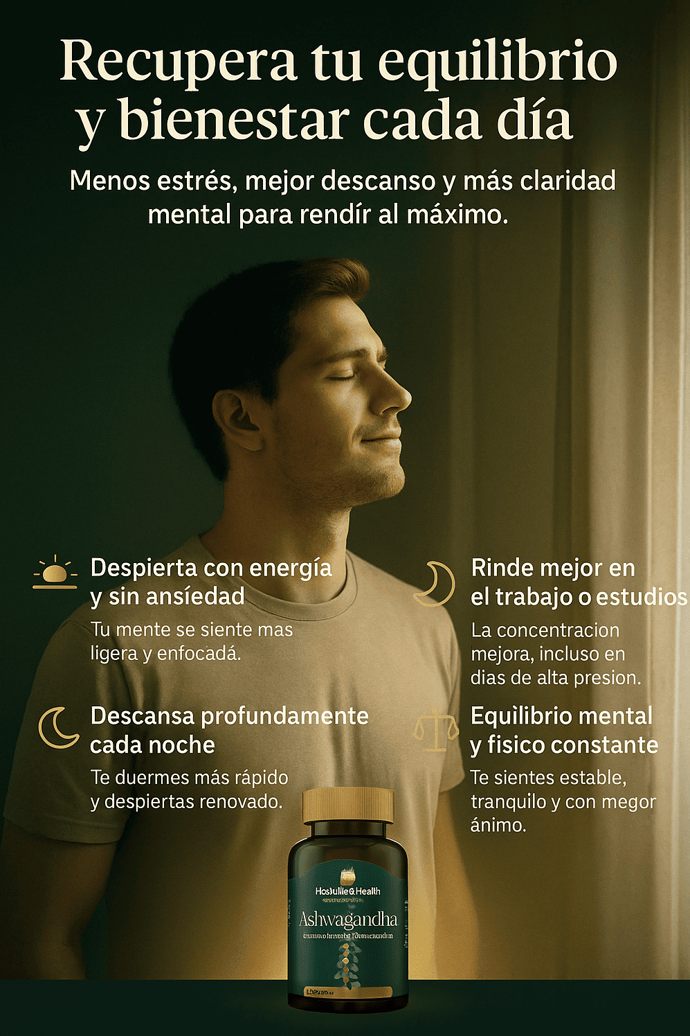 Ashwagandha - para dormir profundo y bajar el estrés